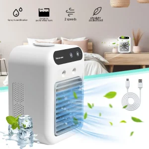 Mini Portable Air Cooler & Humidifier Fan