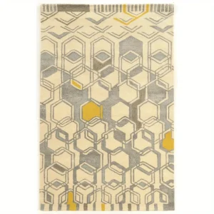 Ivory Hand-Tufted Wool Rug